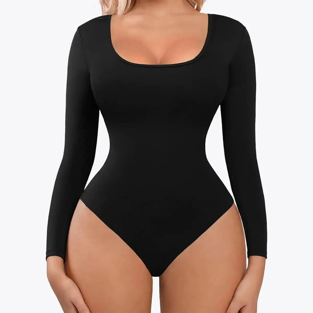 Bodysuit Modelator cu Mânecă Lungă RunwayShape