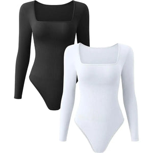 Bodysuit Modelator cu Mânecă Lungă RunwayShape