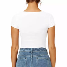 Bodysuit Modelator Tanga cu Mânecă Scurtă RunwayShape - Square Neck